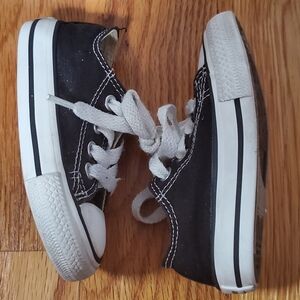 Converse Black Baby Sneakers Size 4